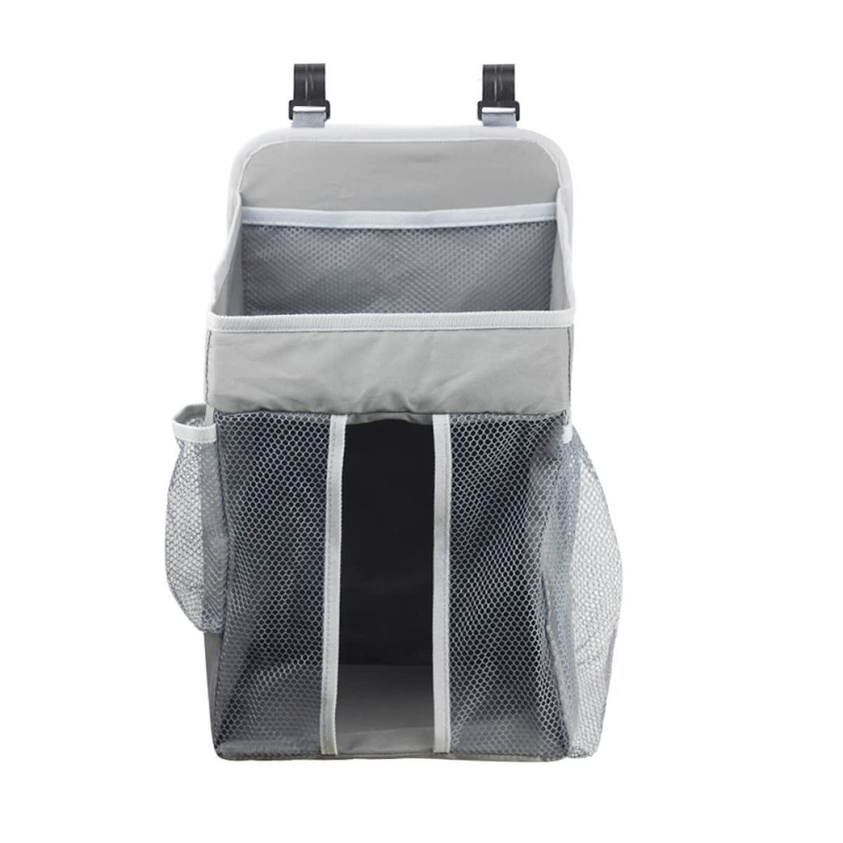 Zerodeko Hanging Diaper Storage Bag for Crib Nursery Grey Organizer Capacity for Diapers Clothes Toys Design for Bedside Strolle