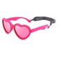 Coasion Baby'S First Sunglasses With Strap, Unbreakable Polarized Newborn Infant Heart Sunglasses For Ages 0-24 Months (Hot Pink