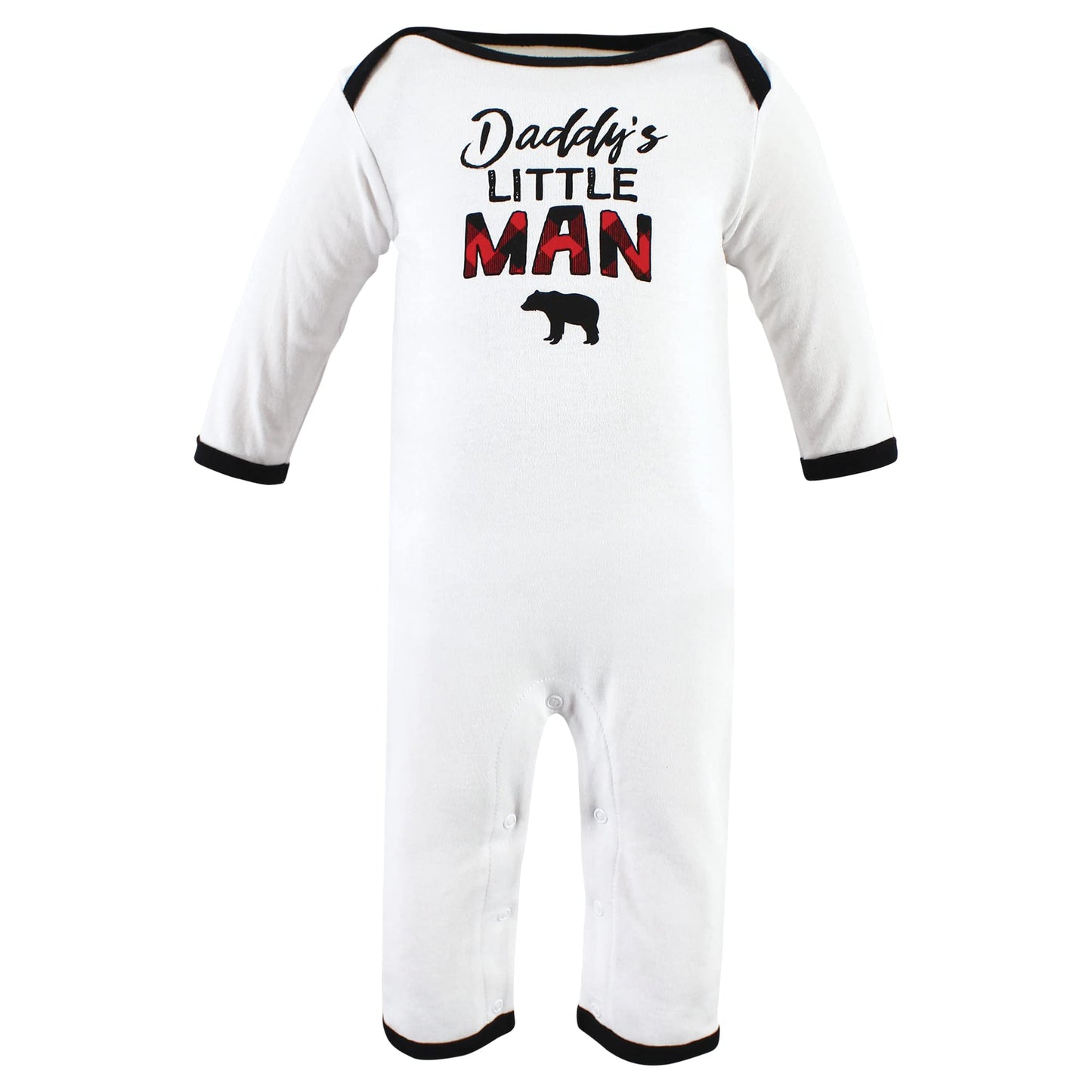 Hudson Baby Girls Unisex Cotton Coveralls, Buffalo Plaid Family, 6-9 Months, Buffalo Plaid Family, 6-9 Months Us
