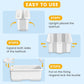 SRGAFIX Collapsible Baby Bathtub with Smart Temperature Display & Bath Stand, Portable Travel Bathtub, Foldable Baby Bathtub Sup