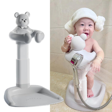 Baby Shower Stand with Adjustable Support - Eases Parent Strain, Prevents Water in Ears, Ensures Thorough Cleaning and Promotes 