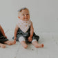 Parker Baby Co. Bandana Drool (Pack of 4) Baby Bibs for Girls - Blush Set