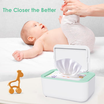 Baby Wipe Warmer And Baby Wet Wipes Dispenser: Wipes Warmer For Newborn Baby Evenly Overall Heated | Portable Wipe Warmer Large