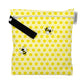 Buttons Cloth Diapers Waterproof Washable Reusable Zippered Laundry Wet Bag (Small, Honeybuns)