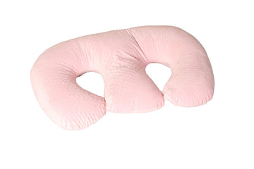 The Twin Z Pillow - Pink - 6 Uses In 1 Twin Pillow ! Breastfeeding, Bottlefeeding, Tummy Time, Reflux, Support And Pregnancy Pil