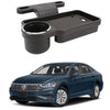 Oshotto (FT04) Foldable Car Auto Headrest Rear Back Seat Table Drink Food Cup Tray Holder Compatible with Volkswagen Jetta  Bl