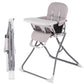 Nunzybaby Slim Foldable High Chair For Babies And Toddlers | Five Point Safety Belt | Collapsible High Chair | Easy Clean Highch