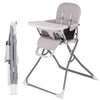 Nunzybaby Slim Foldable High Chair For Babies And Toddlers | Five Point Safety Belt | Collapsible High Chair | Easy Clean Highch