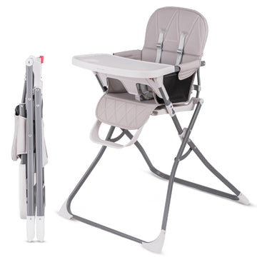 Nunzybaby Slim Foldable High Chair For Babies And Toddlers | Five Point Safety Belt | Collapsible High Chair | Easy Clean Highch