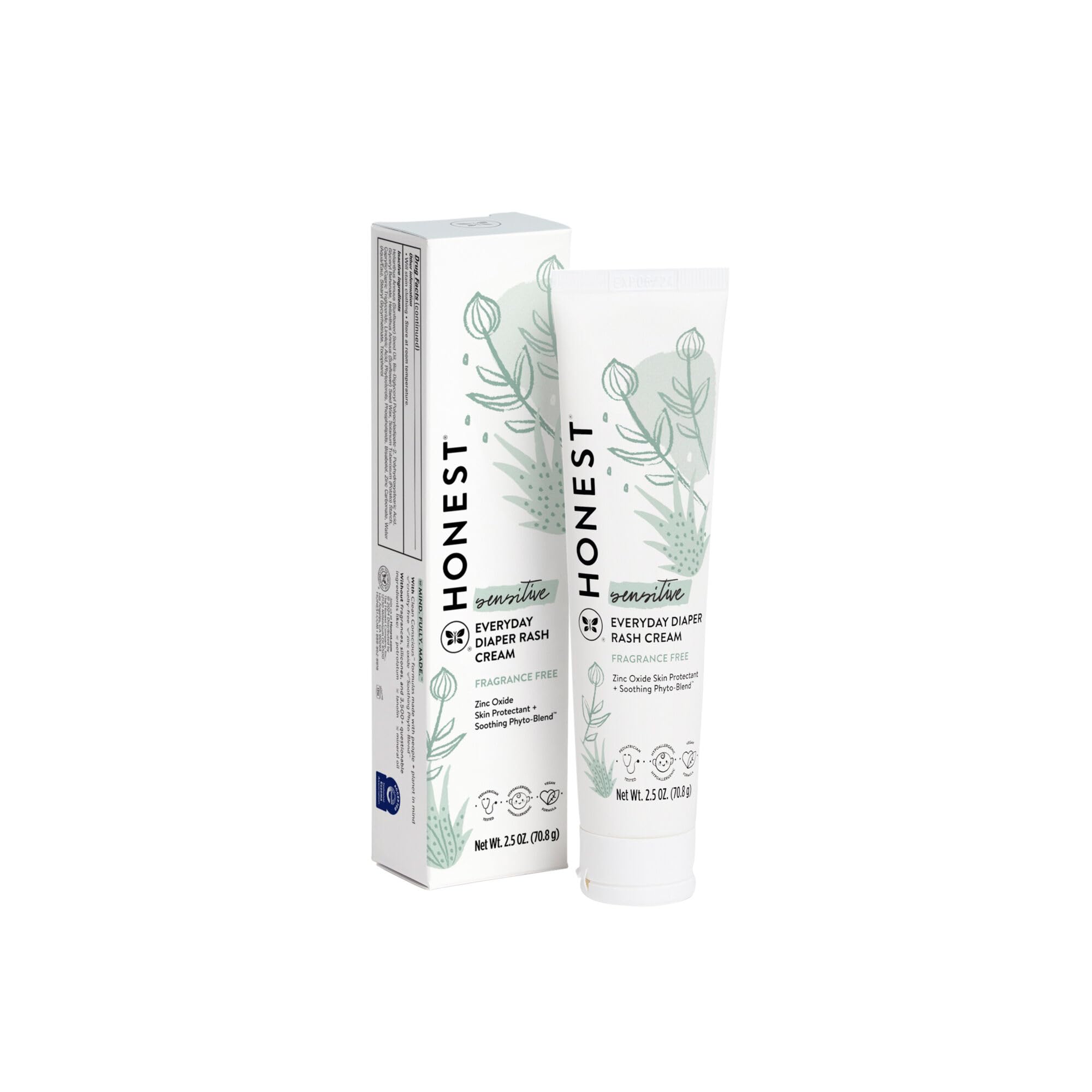 Honest Diaper Rash Cream, 2.5 Ounce – Cutebabybuy