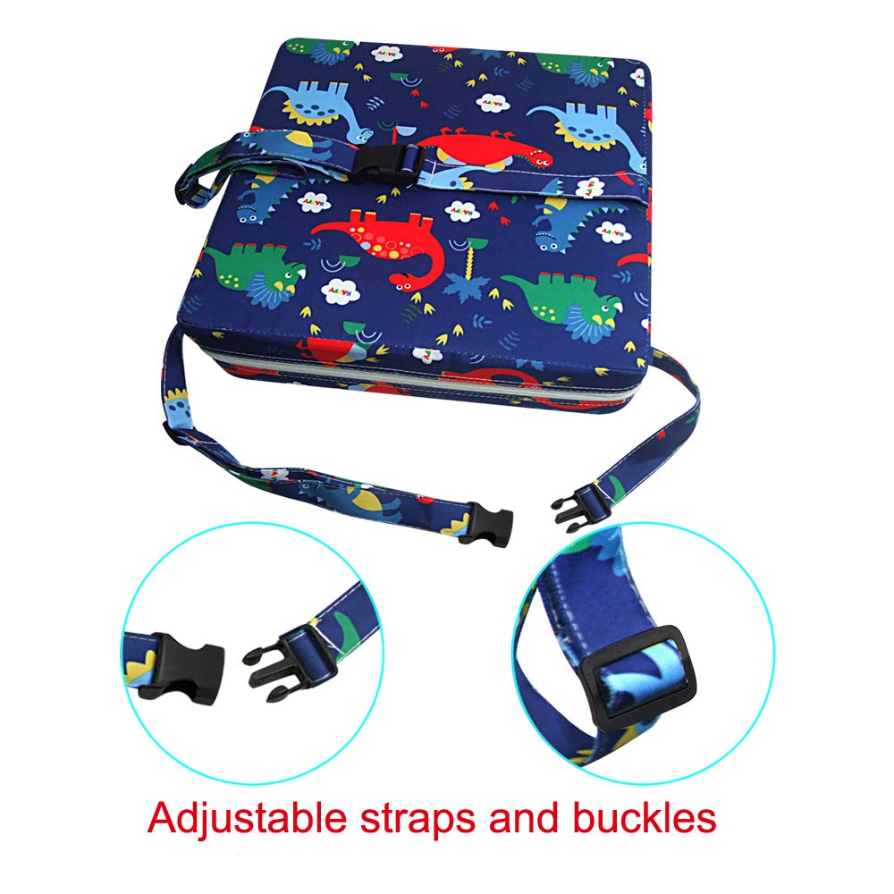 Sunmall Dining Chair Heightening Cushion Portable Dismountable Adjustable Highchair Booster for Baby Toddler Kids Infant Washabl