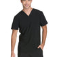 Cherokee Infinity Men Scrubs Top V-Neck Plus Size Ck900A, 5Xl, Black