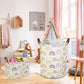 Ntaohamper Colorful Rainbow Laundry Hamper,Kids Laundry Basket,Girls Nursery Hamper,Waterproof Storage Bin For Bedroom,Clothes O
