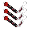 Babyfanatic Officially Licensed Unisex Baby Pacifier Clip 3-Pack Nba Miami Heat