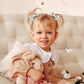 20Pcs Kahki Boutique Baby Girl Hair Ties With Flowers Bow, Hair Bow Ties For Toddler Girls, Elastics Ponytail Holders Pigtails R