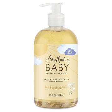 Shea Moisture Baby Shampoo & Wash 13 Ounce Chamomile & Argan Oil (384Ml) (6 Pack)