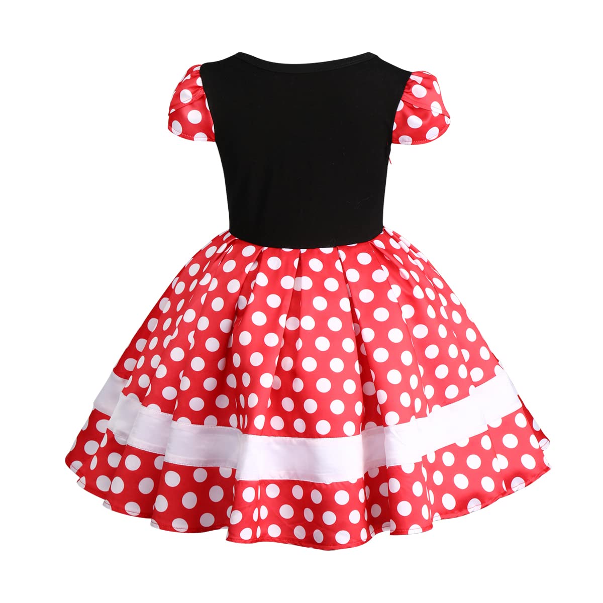 Ibtom Castle Kids Baby Girl Polka Dots Princess Costume Birthday Cake Smash Outfits Fancy Dresses Up Pageant Party Cosplay Mouse
