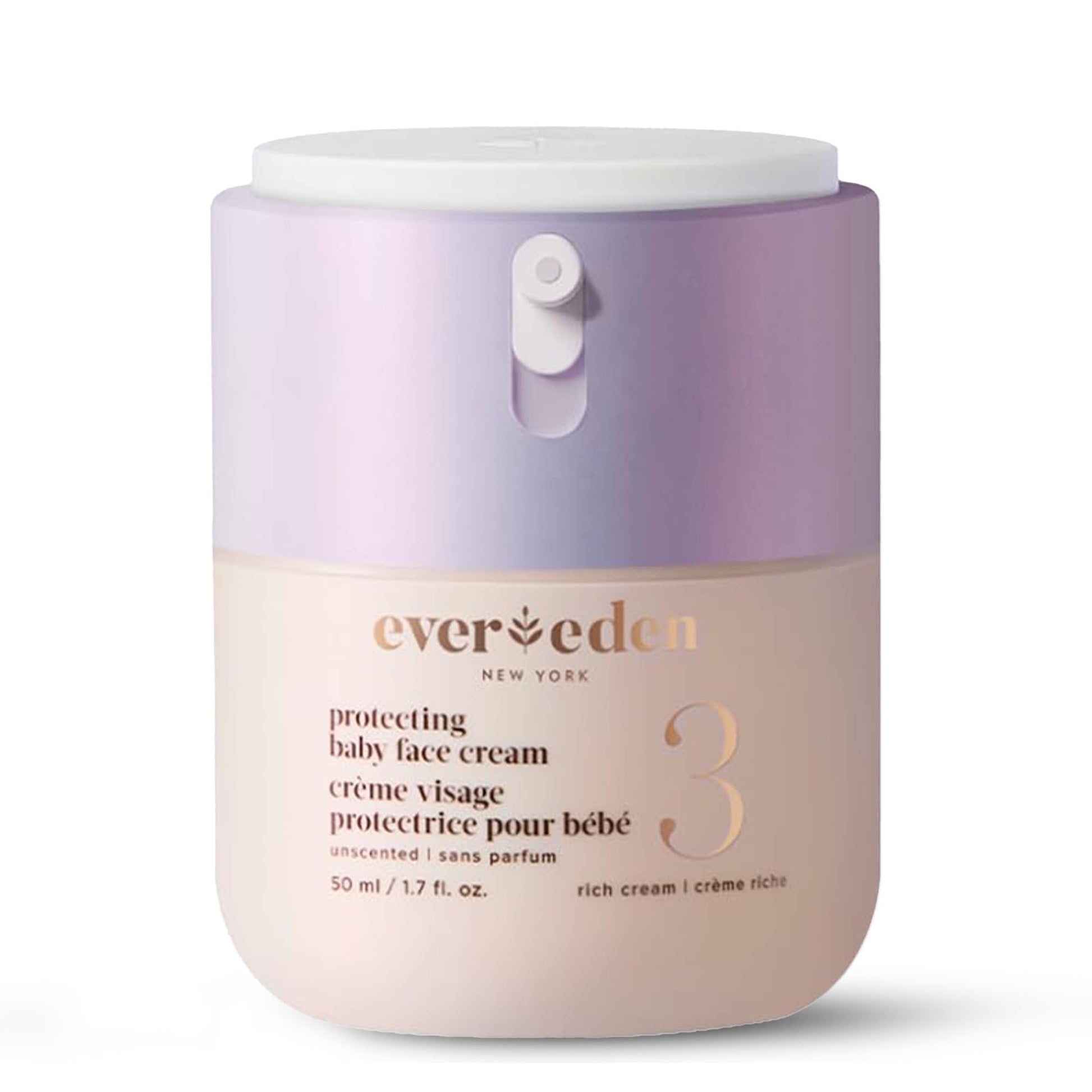 Evereden Protecting Baby Face Cream (1.7 Fl. Oz.): No.3 Rich Baby Cream - Nourishing Infant Face Moisturizer For Ultra-Dry Skin