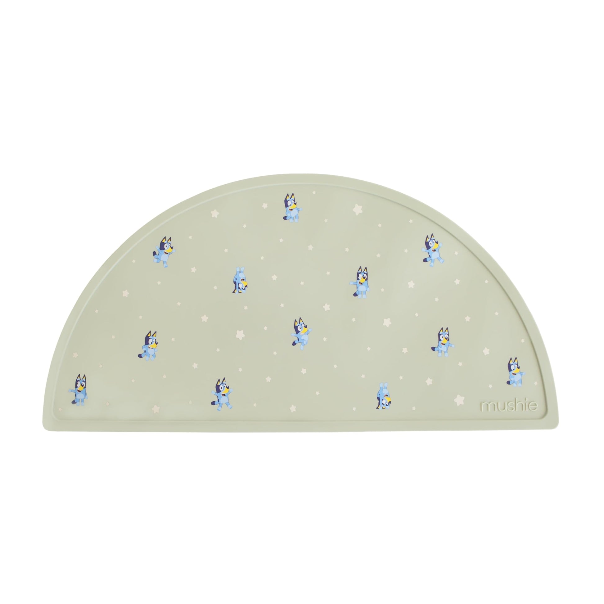 mushie x Bluey Silicone Placemat for Kids | BPA-Free Non-Slip Design (Bluey Sage)