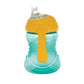 Nuby Clik-It Soft Spout No-Spill Training Sippy Cup With Handles - (2-Pack) 10 Oz - 4+ Months - Aqua/Red/Orange