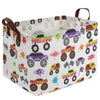 Fxocshe Rectangular Storage Basket With Handles Basket,Baby Room Decor,Cute Pattern Storage Bin,Kids Toy Basket Foldable Nursery
