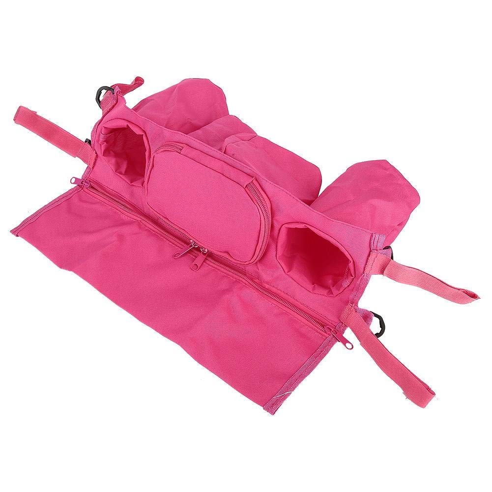 Stroller Organizer Bag, Hook & Loop Design Stroller Organizer with Cup Holder, Practical Durable Storing Paper Towel for Umbrell