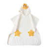 CALANDIS Baby Hooded Bathrobe Baby wrap for Bath Pool Beach Shower Stylish White Size L | Towels & Washcloths | Bathing & Groomi