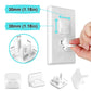 Outlet Covers (55 Pack) With Hidden Pull Handle Baby Proofing Plug Covers 3-Prong Child Safety Socket Covers Electrical Outlet P