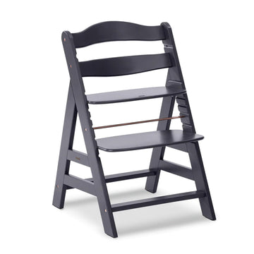 hauck Alpha+ High Chair for Children from 6 Months up to 90 kg, Elegant Look, Includes Protective Bar, 5-Point Harness and Crotc