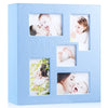 Ywlake Baby Photo Album 4X6 500 Pocket Pictures, Leather Cover Newborn Shower Boy Bebe Album Holds 500 Horizontal Vertical Photo