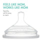 Boon Nursh Reusable Silicone Baby Bottles With Collapsible Silicone Pouch Design - Everyday Baby Essentials - Stage 2 Medium Flo