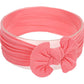 Koolgil Baby Girls Toddler Bow Knot Headbands Soft Nylon Headband for Daily Life Birthday Party Photography (Watermelon Pink)