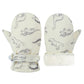 Fynnsure Toddler Mittens Lined Fleece Snow Gloves For Boys Girls Kids Winter Ski Gloves Baby Mittens Ivory White 4-6 Years
