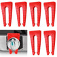 Gas Stove Knob Locks, Silicone Oven Knob Locks For Baby And Pets Safety (6 Pack, Red)