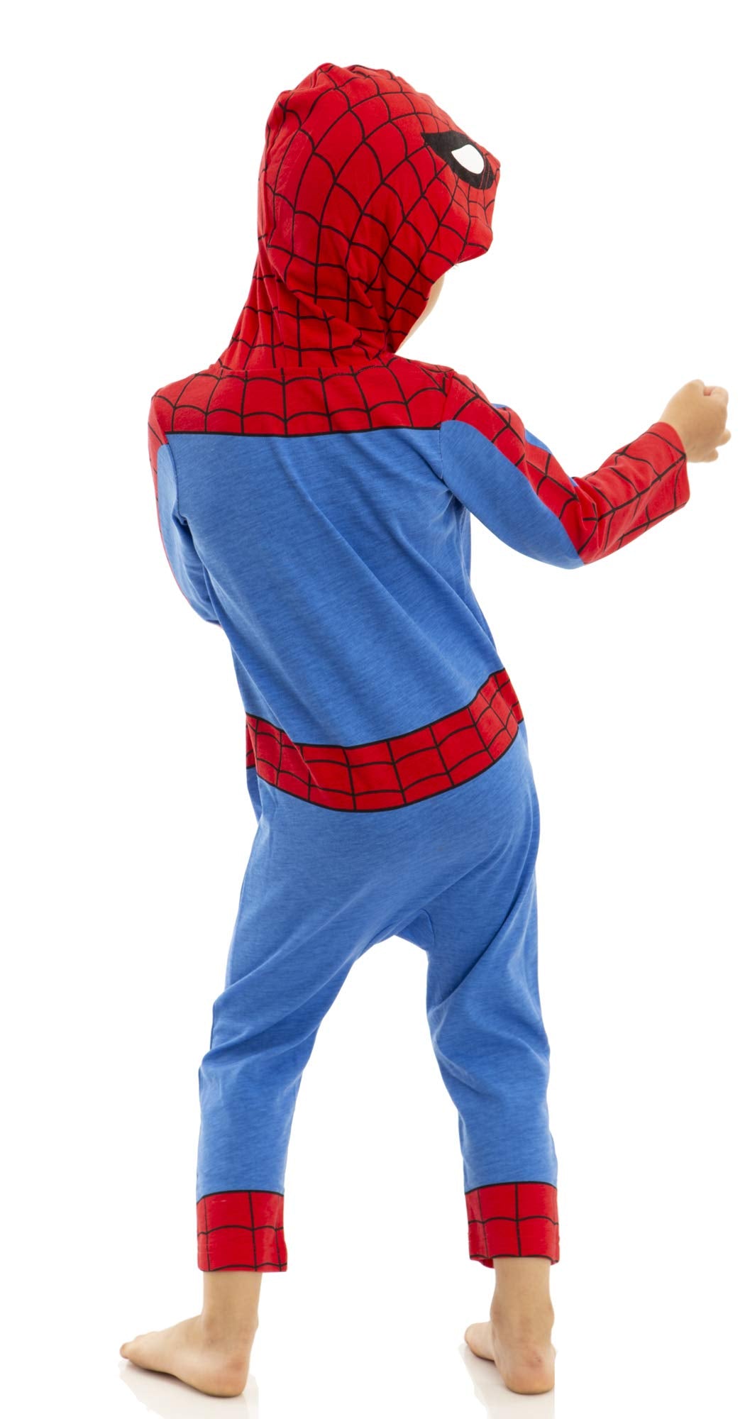 Avengers Spider-Man Toddler Boys Zip Up Cosplay Coverall 4T