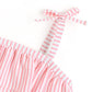 Rufflebutts Bubblegum Pink Seersucker Seersucker Bow Ruffle Bikini - 2T