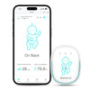 Sense-U Pro Baby Movement Monitor with Arousal Vibration, Movement/Rollover/Overheating Alerts, Audible & App Notifications, Eas