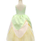 Axaxa Princess Costume For Girls, Tiana Dress, Polyester, Halloween, 4-5Y