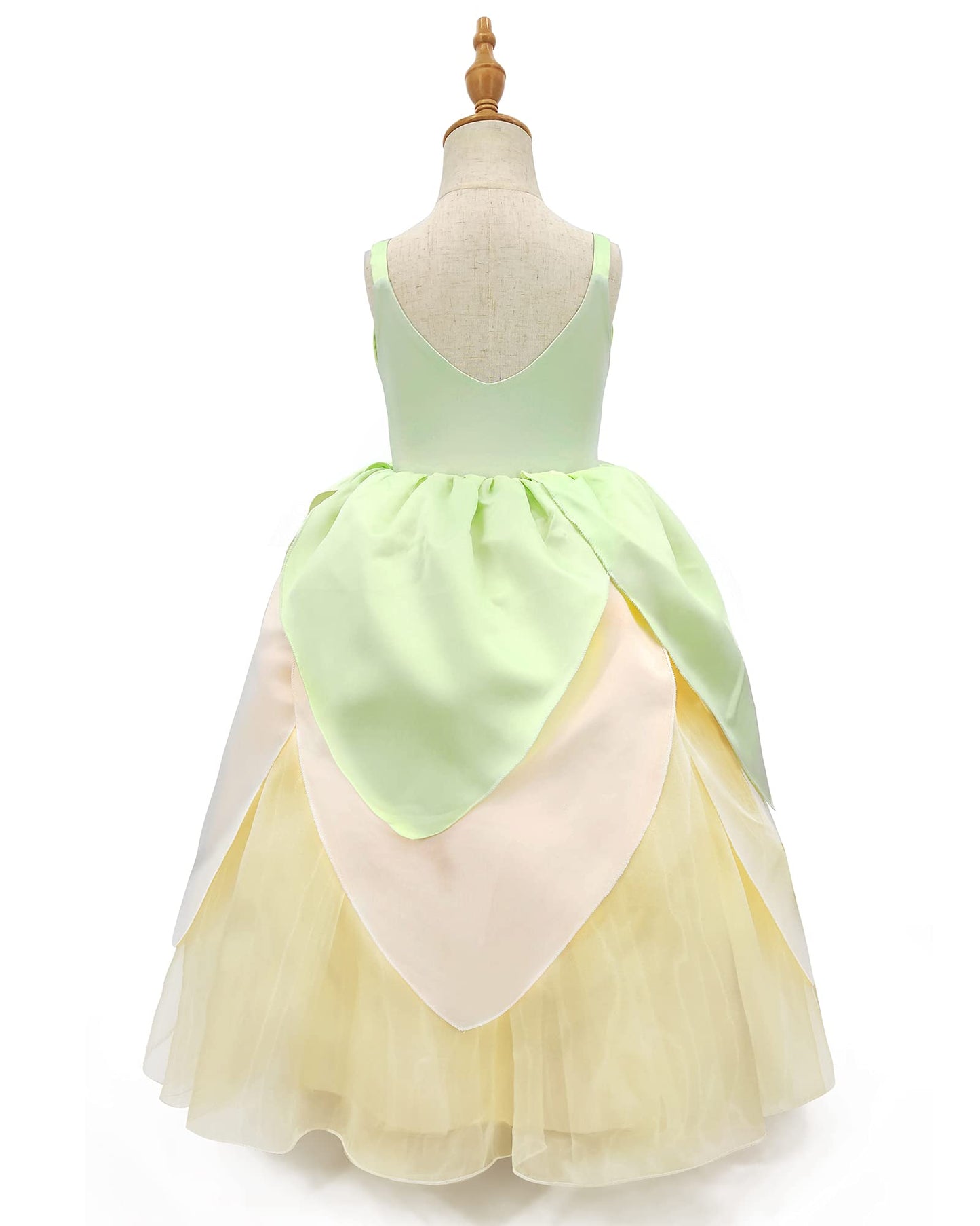 Axaxa Princess Tiana Costume For Girls Princess Tiana Dress Princess And The Frog Costume Birthday Halloween Fancy Party Dress 2