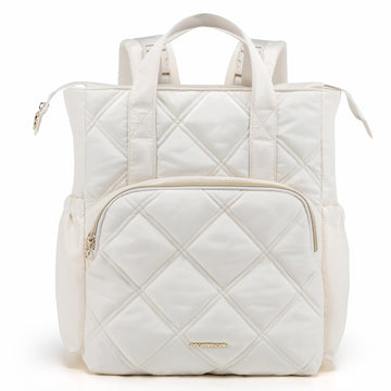 Mommore Quilted Diaper Bag Backpack, Small Baby Bags, Lightweight Mini Diaper Backpack For Travel, With Insulated Pockets, Chang