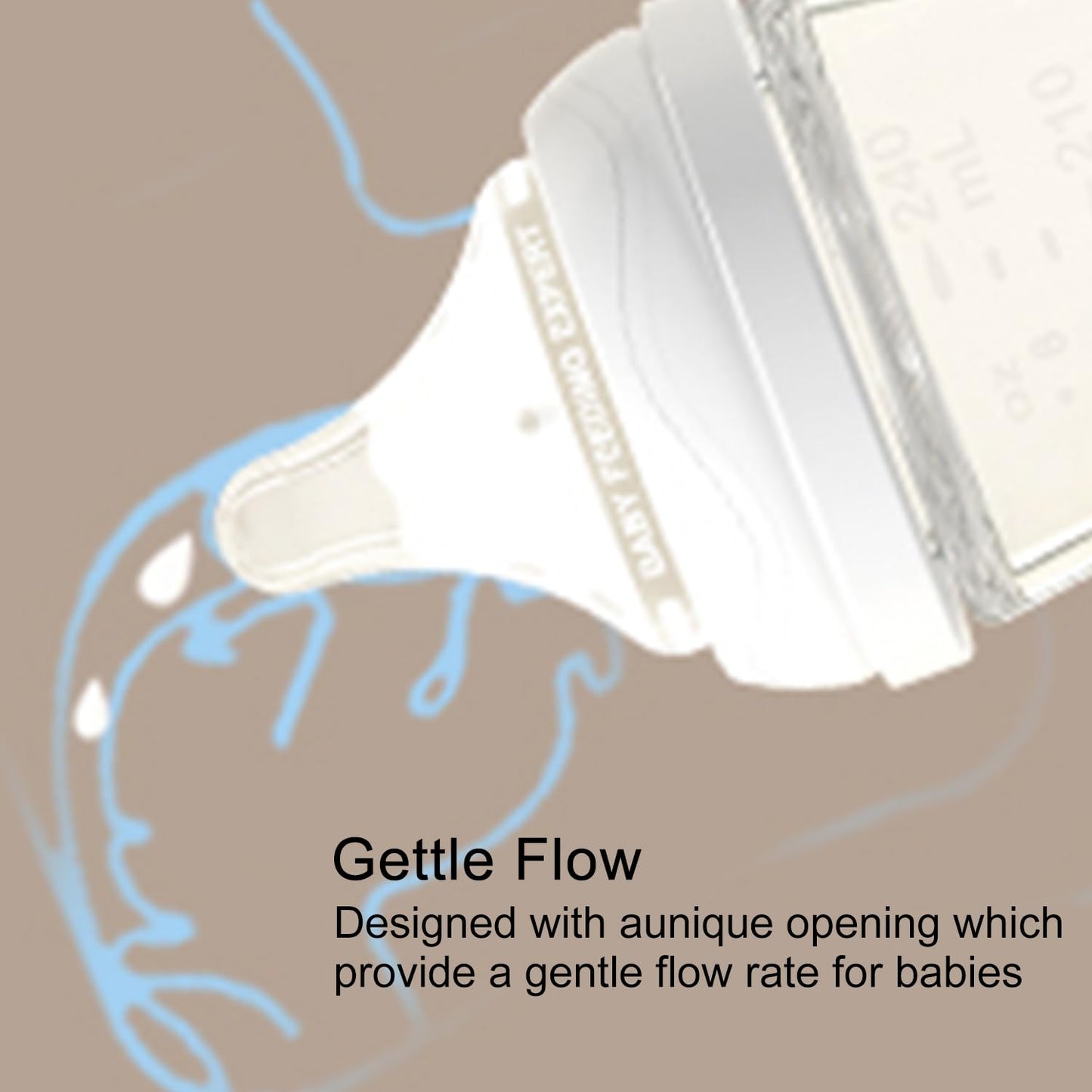 Numvim Glass Nurturing Baby Bottles Gentle & Extra Slow Flow, Newborn Breastfeeding Bottle With Anti Colic Nipple For 0 Months B