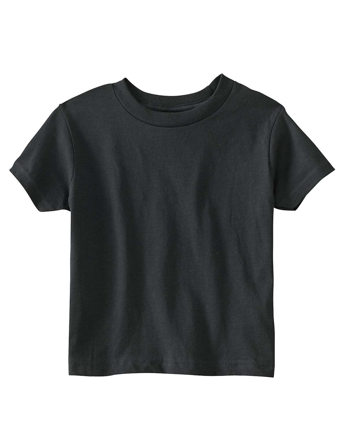 Rabbit Skins 5.5 Oz. Jersey Short-Sleeve T-Shirt (Rs3301) Black, 5-6 – Cutebabyb