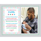 Daddy Gift From Newborn, New Dad Sweet Poem For Christmas Or His Birthday From Son Or Daughter, 8X10 Inch Print Personalized Wit