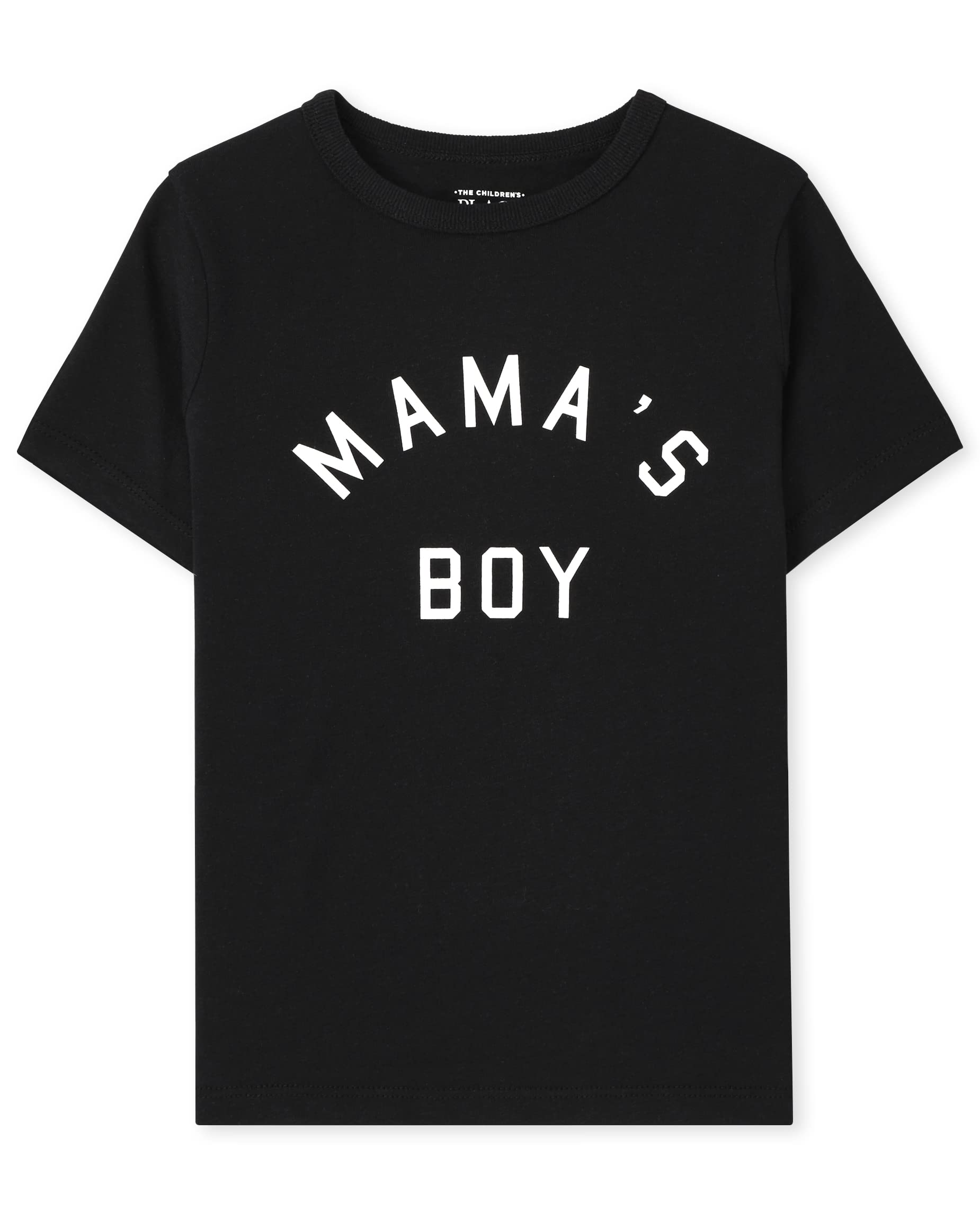 The Childrens Place Unisex Baby And Toddler Short Sleeve Family Graphic T-shirts, Mamas Boy Single, 2T US