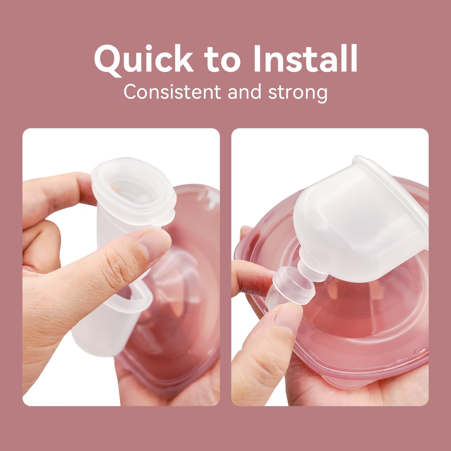 GOTOCUT Diaphragm & Duckbill Valve Set Compatible with Momcozy M6 Breast Pump, Includes 4 Duckbill Valves and 2 Diaphragms, Pump