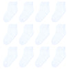 Hyzgb Toddler Socks Boys Girls 3T-4T-5T Little Kids Socks With Grippers 12 Pairs Cotton Non Slip Grips Crew Socks For Toddlers K