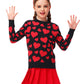 Valentine Day Sweater For Toddler Girl Red Heart Sweatshirts Kid Boys Love Long Sleeve Outfit Black 3-4 Years