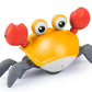 Crawling Crab Baby Toys Upgrade Version - 3 Speed & Music Control, Cute Dancing Essentials Electric Induction Sensory Stuff Movi