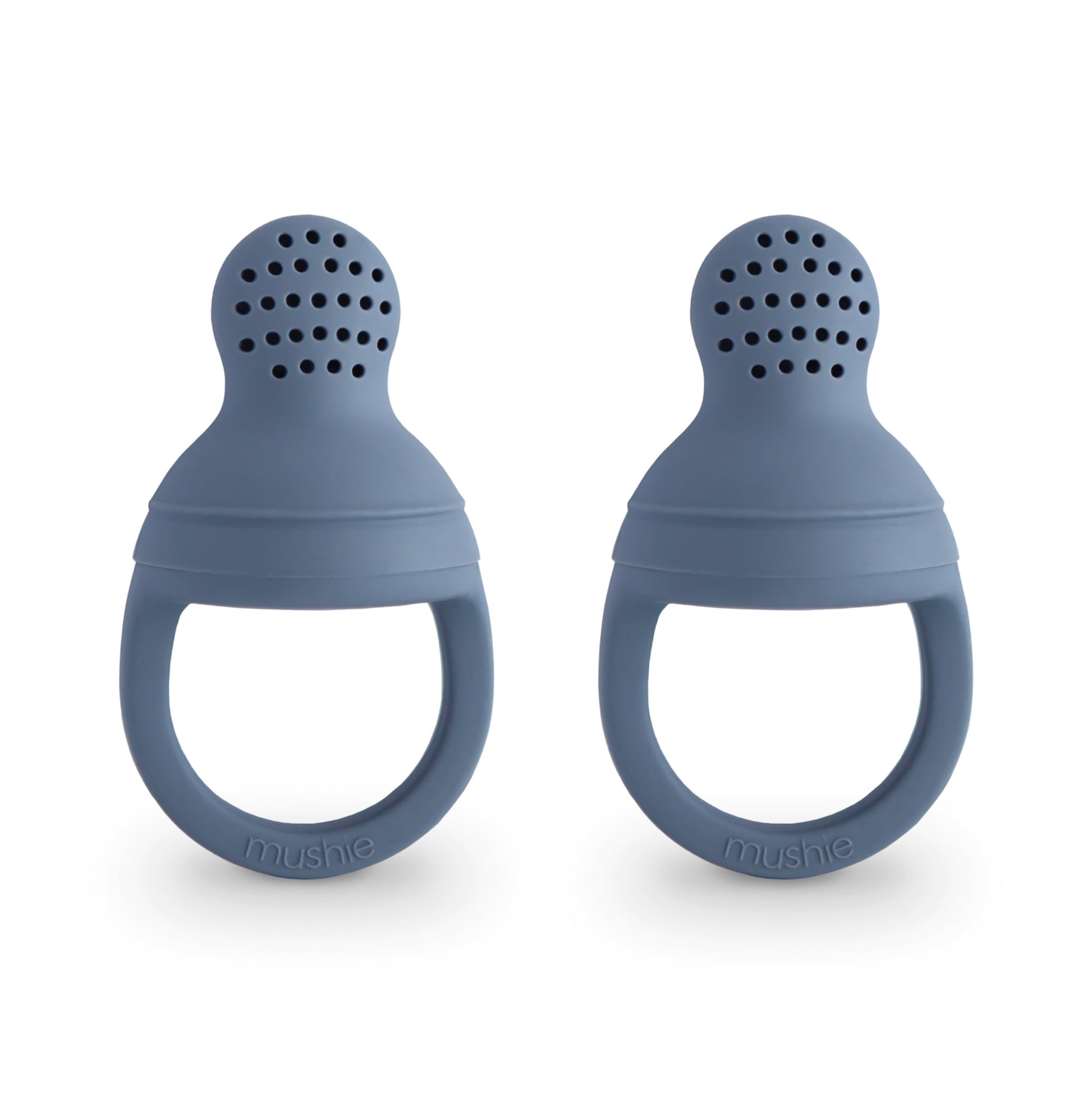 mushie Silicone Baby Fresh Fruit & Food Feeder Pacifier | 6 Months+ (Tradewinds)