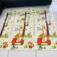 Wengty Double Sided Water Proof Giraffe Mat Extra Large Reversible Baby Play Mat, Bpa Free Learning & Crawling Foldable Foam Mat